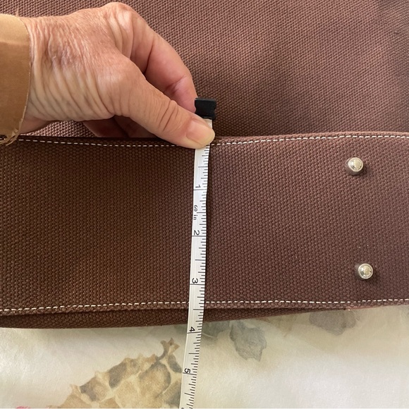 ECLETTICA tote.  Great stitching in handles.  Fits laptop.  Used once. - Picture 13 of 14